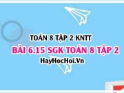 Bài 6.15 SGK Toán 8 Tập 2 Kết nối tri thức